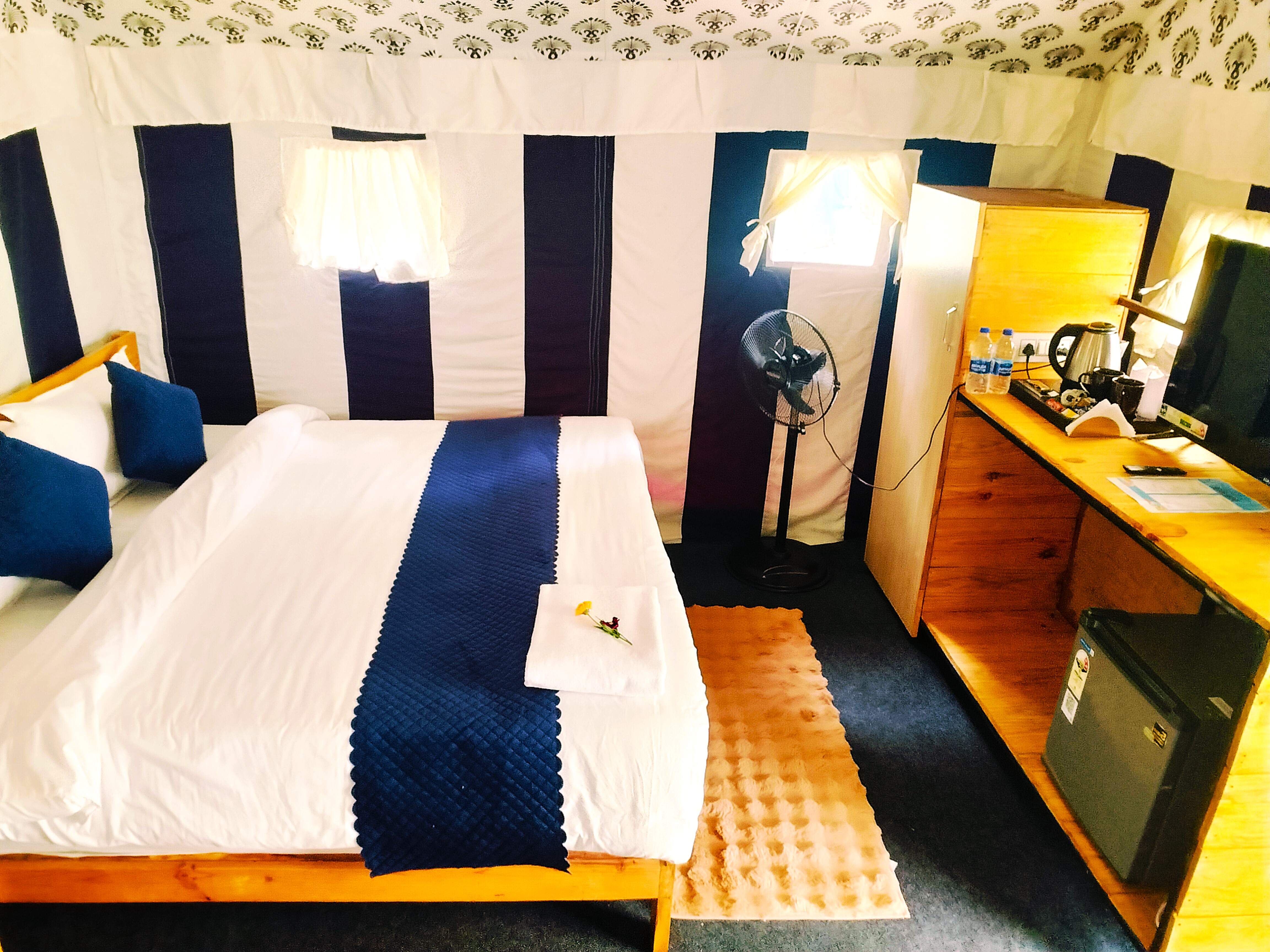 Tent Interior Blue